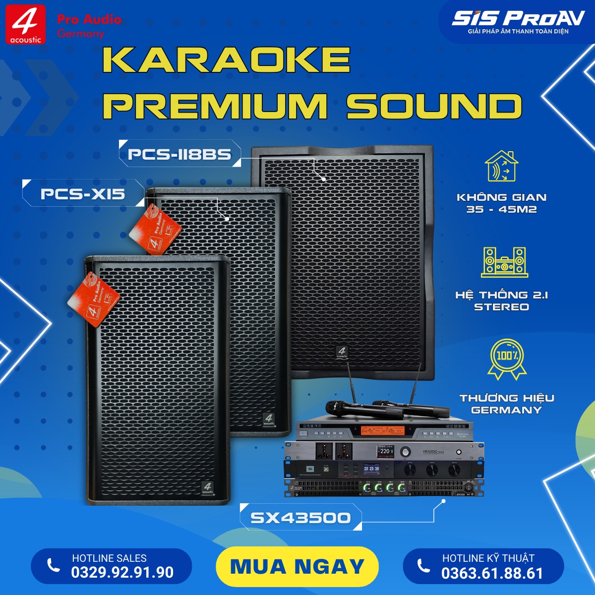 Dàn Karaoke 4Acoustic X15 – 118BS