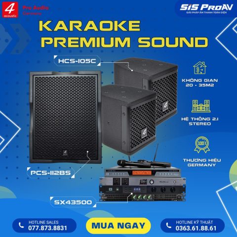 Bộ dàn karaoke 4Acoustic HCS 105C