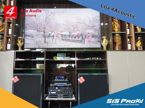 Lắp đặt dàn âm thanh karaoke phòng rượu 80m² tại Trà Vinh