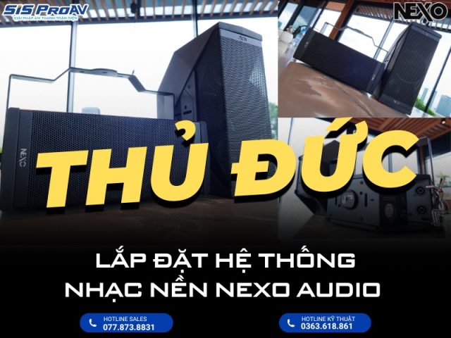 Lắp đặt dàn loa NEXO ID24 tại Thủ Đức