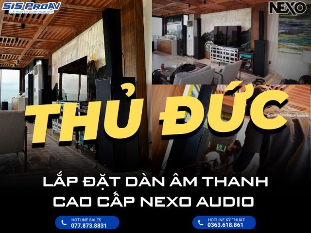 Lắp đặt hệ thống âm thanh Live-band & KTV cao cấp tại thủ thiêm