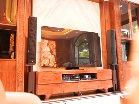 Lắp đặt dàn karaoke cao cấp 4ACOUSTIC PCS605-115BS tại Vinhome - Quận 9