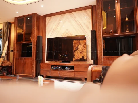 Lắp đặt dàn karaoke cao cấp 4ACOUSTIC PCS605-115BS tại Vinhome - Quận 9